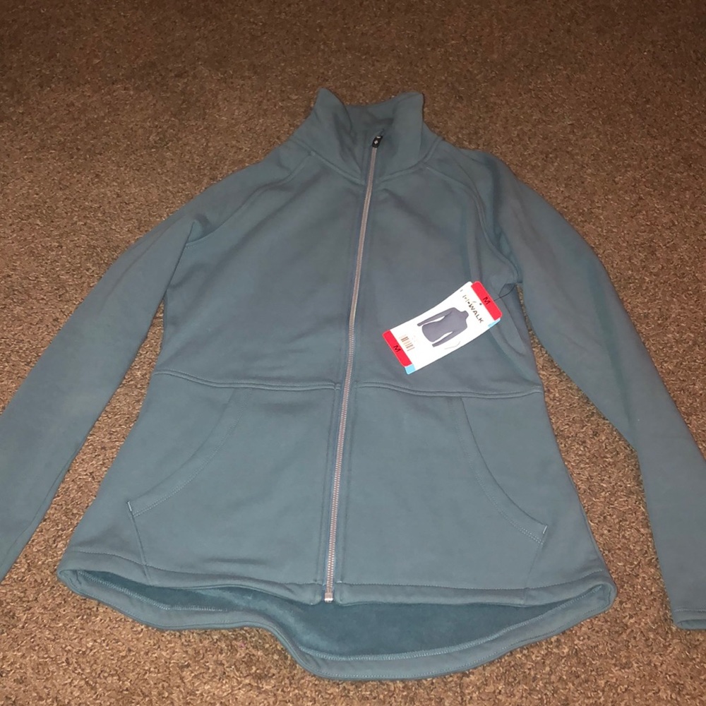 Fleece mock zip up sweater